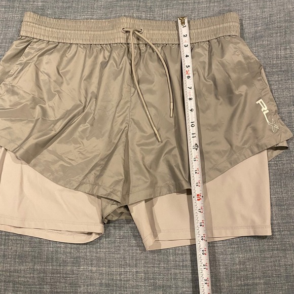 RLX Ralph Lauren Mens 2-in-1 Running Shorts Grey XXL Compression Athletic Gym - Picture 7 of 13